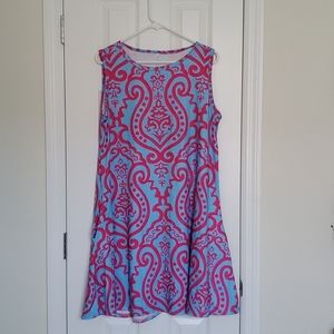 Sleeveless cotton dress with pockets